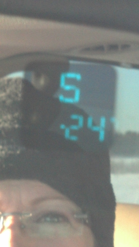 Yep! That's MINUS 24 Fahrenheit! (-31 Celsius)